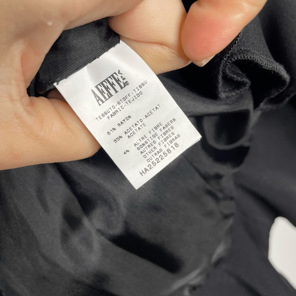 Vintage 00s Y2K MOSCHINO CHEAP AND CHIC Ruffle Blazer Black Italy WOMENS S M - Picture 8 of 10